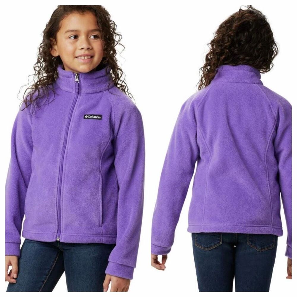 Columbia Unisex Benton Springs Fleece Jacket Grape Gum Size M/10-12